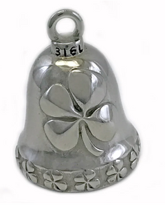 Stainless Steel Irish Motorcycle Ride Bell ® 4-Leaf Clover