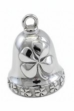 Load image into Gallery viewer, 4 Leaf Clover Ride Bell Irish Motorcycle Bell Stainless Steel RB24