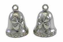 Load image into Gallery viewer, 4 Leaf Clover Ride Bell Irish Motorcycle Bell Stainless Steel RB24
