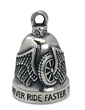 Load image into Gallery viewer, Stainless Steel Motorcycle Wheel Winged Ride Bell ®