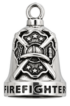 Load image into Gallery viewer, Firefighter Motorcycle Ride Bell® Biker Stainless Steel RB2