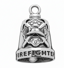 Load image into Gallery viewer, Large Firefighter Motorcycle Ride Bell® Stainless Steel RB2L