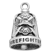 Load image into Gallery viewer, Large Firefighter Ride Bell® Motorcycle Bell Stainless Steel RB2L