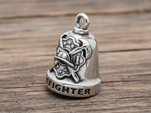 Load image into Gallery viewer, Large Firefighter Ride Bell® Motorcycle Bell Stainless Steel RB2L