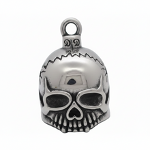 Load image into Gallery viewer, 3-D Cracked Skull Ride Bell® Motorcycle Bell Stainless Steel RB31