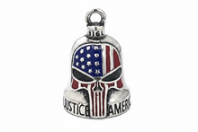 Load image into Gallery viewer, Punisher Flag Skull Ride Bell® Motorcycle Bell Stainless Steel RB32