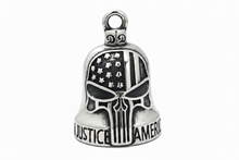 Load image into Gallery viewer, Punisher Flag Skull Ride Bell® Motorcycle Bell Stainless Steel RB32
