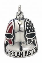 Load image into Gallery viewer, Punisher Flag Skull Ride Bell® Motorcycle Bell Stainless Steel RB32