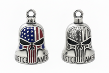 Load image into Gallery viewer, Punisher Flag Skull Ride Bell® Motorcycle Bell Stainless Steel RB32