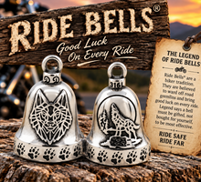 Load image into Gallery viewer, Wolf Ride Bell® Motorcycle Bell Stainless Steel RB33