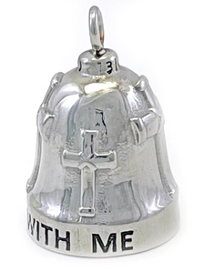 Stainless Steel Religious Motorcycle Ride Bell with Four Crosses