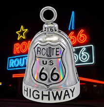 Load image into Gallery viewer, "Route 66" Ride Bell® Motorcycle Bell Stainless Steel RB35