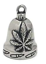 Load image into Gallery viewer, Pot Leaf Ride Bell® Motorcycle Bell Stainless Steel RB37