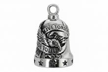 Load image into Gallery viewer, "Live to Ride, Ride to Live" Motorcycle Ride Bell® Biker Stainless Steel RB3