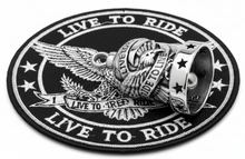 Load image into Gallery viewer, "Live to Ride, Ride to Live" Motorcycle Ride Bell® Biker Stainless Steel RB3