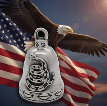 Load image into Gallery viewer, Snake Ride Bell® "Don't Tread on Me" Motorcycle Bell Stainless Steel RB41