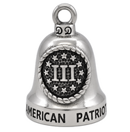 III Patriot Ride Bell® 3% Patriot Motorcycle Bell Stainless Steel RB43