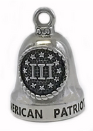 III Patriot Motorcycle Ride Bell® 3% Patriot Stainless Steel RB43