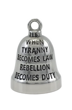 Load image into Gallery viewer, III Patriot Ride Bell® 3% Patriot Motorcycle Bell Stainless Steel RB43
