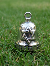 Load image into Gallery viewer, Jewish Star Ride Bell® "Star of David Motorcycle Bell Stainless Steel RB45
