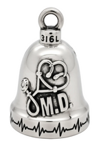 Load image into Gallery viewer, "MD" Doctor Ride Bell® Motorcycle Bell Stainless Steel RB46