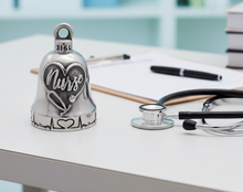 Load image into Gallery viewer, Nurse Ride Bell® Motorcycle Bell Stainless Steel RB47