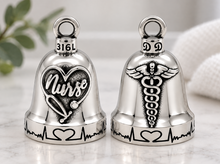 Load image into Gallery viewer, Nurse Ride Bell® Motorcycle Bell Stainless Steel RB47
