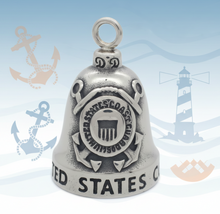 Load image into Gallery viewer, Coast Guard Ride Bell® Military Motorcycle Bell Stainless Steel RB48