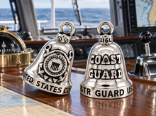 Load image into Gallery viewer, Coast Guard Ride Bell® Military Motorcycle Bell Stainless Steel RB48