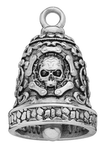 Motorcycle Ride Bell® The Wild One Stainless Steel Skull (Larger Version)