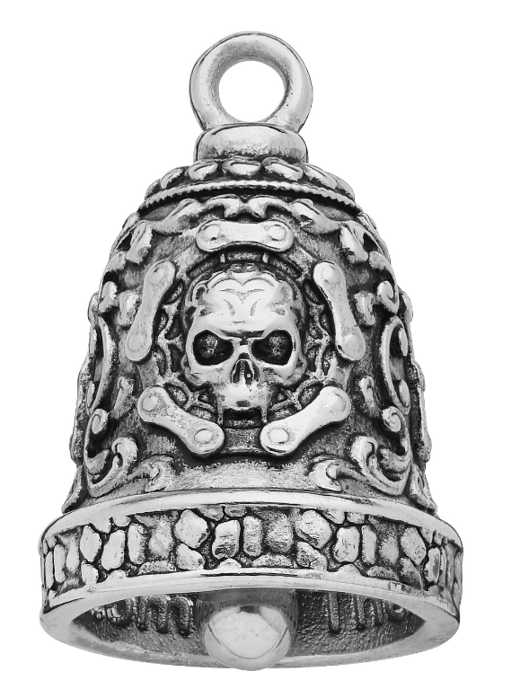 Motorcycle Ride Bell® The Wild One Stainless Steel Skull (Larger Version)