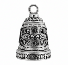 Load image into Gallery viewer, Large "The Wild One" Motorcycle Ride Bell® Biker Stainless Steel RB4L