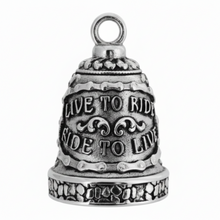 Load image into Gallery viewer, Large "The Wild One" Ride Bell® Biker Motorcycle Bell Stainless Steel RB4L