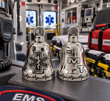 Load image into Gallery viewer, "EMT" Ride Bell® Motorcycle Bell Stainless Steel RB51