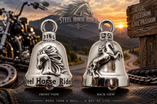 Load image into Gallery viewer, Steel Horse Rider Ride Bell® Motorcycle Bell Stainless Steel RB53