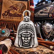 Load image into Gallery viewer, Indian Ride Bell® Motorcycle Bell Stainless Steel RB54