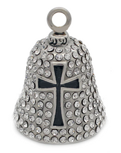 Load image into Gallery viewer, Bling Crosses Motorcycle Ride Bell® Religious Stainless Steel RB55
