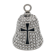 Load image into Gallery viewer, Bling Crosses Ride Bell® Religious Motorcycle Bell Stainless Steel RB55