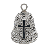 Bling Crosses Ride Bell® Religious Motorcycle Bell Stainless Steel RB55