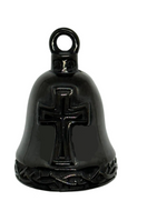 Christian Cross Black Ride Bell® Religious Motorcycle Bell Stainless Steel RB57
