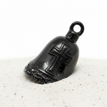 Load image into Gallery viewer, Christian Cross Black Ride Bell® Religious Motorcycle Bell Stainless Steel RB57
