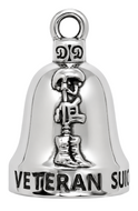 Veteran Awareness #22 Ride Bell® Military Motorcycle Bell Stainless Steel