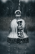 Load image into Gallery viewer, Veteran Awareness #22 Ride Bell® Military Motorcycle Bell Stainless Steel