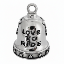 Load image into Gallery viewer, Large American Biker Ride Bell® Biker Motorcycle Bell Stainless Steel RB5L