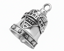 Load image into Gallery viewer, Large American Biker Ride Bell® Biker Motorcycle Bell Stainless Steel RB5L