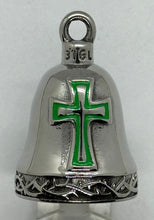 Load image into Gallery viewer, Four Colors Stainless Steel Religious Cross Motorcycle Ride Bell
