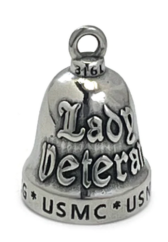 Ladies Veteran Stainless Steel Motorcycle Ride Bell Military Bell