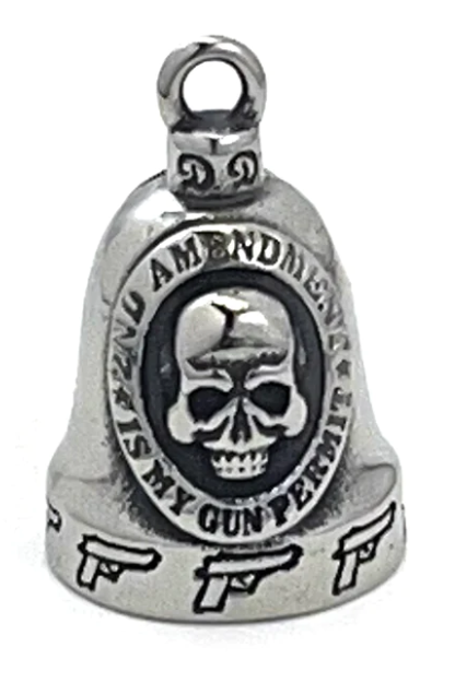 Stainless Steel 2nd Amendment Motorcycle Ride Bell, Gremlin Ride bell