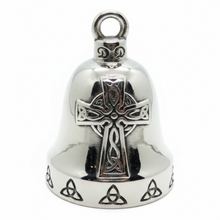 Load image into Gallery viewer, Celtic Cross Ride Bell® Religious Motorcycle Bell Stainless Steel RB68