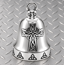 Load image into Gallery viewer, Celtic Cross Ride Bell® Religious Motorcycle Bell Stainless Steel RB68